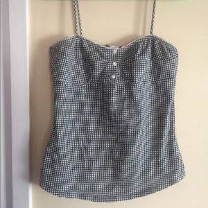 Retro indie rockabilly gingham tanktop